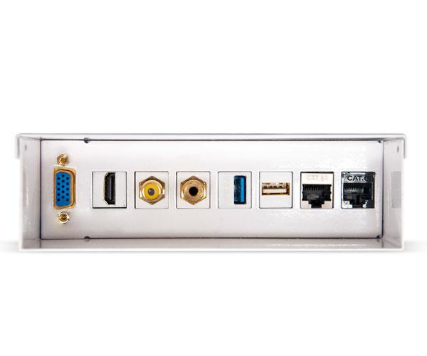 Caja conexiones multimedia de pared / Nanocable / 10.35.0003 / Blanco