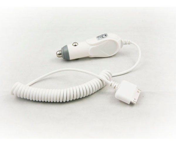 Cargador de coche-mechero con cable iPhone 4  / 5v 1.5a / Blanco / Mtk