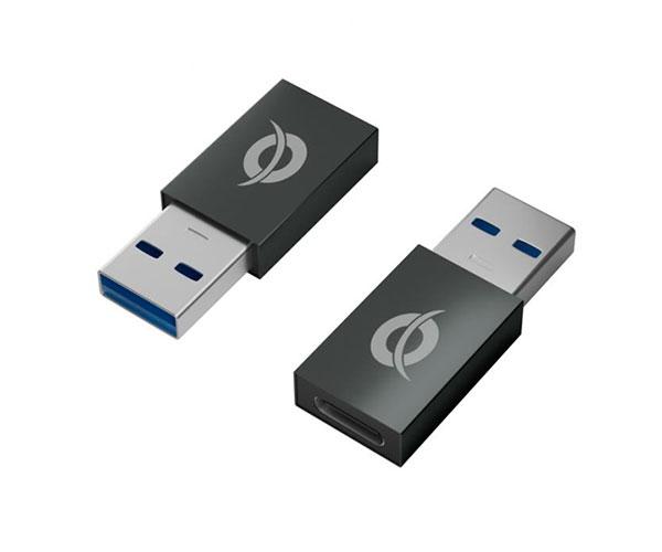 Kit adaptadores Conceptronic Donn /  USB 3.0 tipo A macho a Type-C hembra / DONN10G