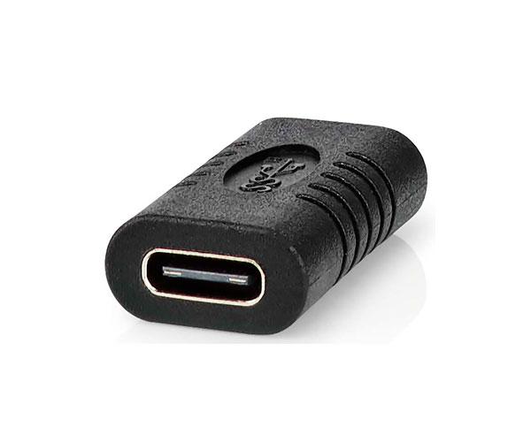Adaptador Type-C a Type-C 3.2 Gen 2 / Hembra -  Hembra /  Nedis / CCGP64900BK