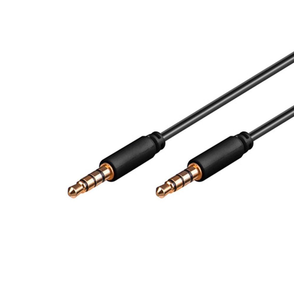 Cable audio estereo Jack 3.5 M/M  3m / 4 pines / Delock 83437