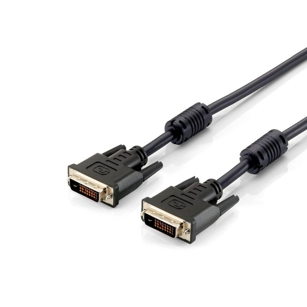 Cable DVI-D Dual Link M/M 1.8m  / Ferrita / Negro / Equip 118932