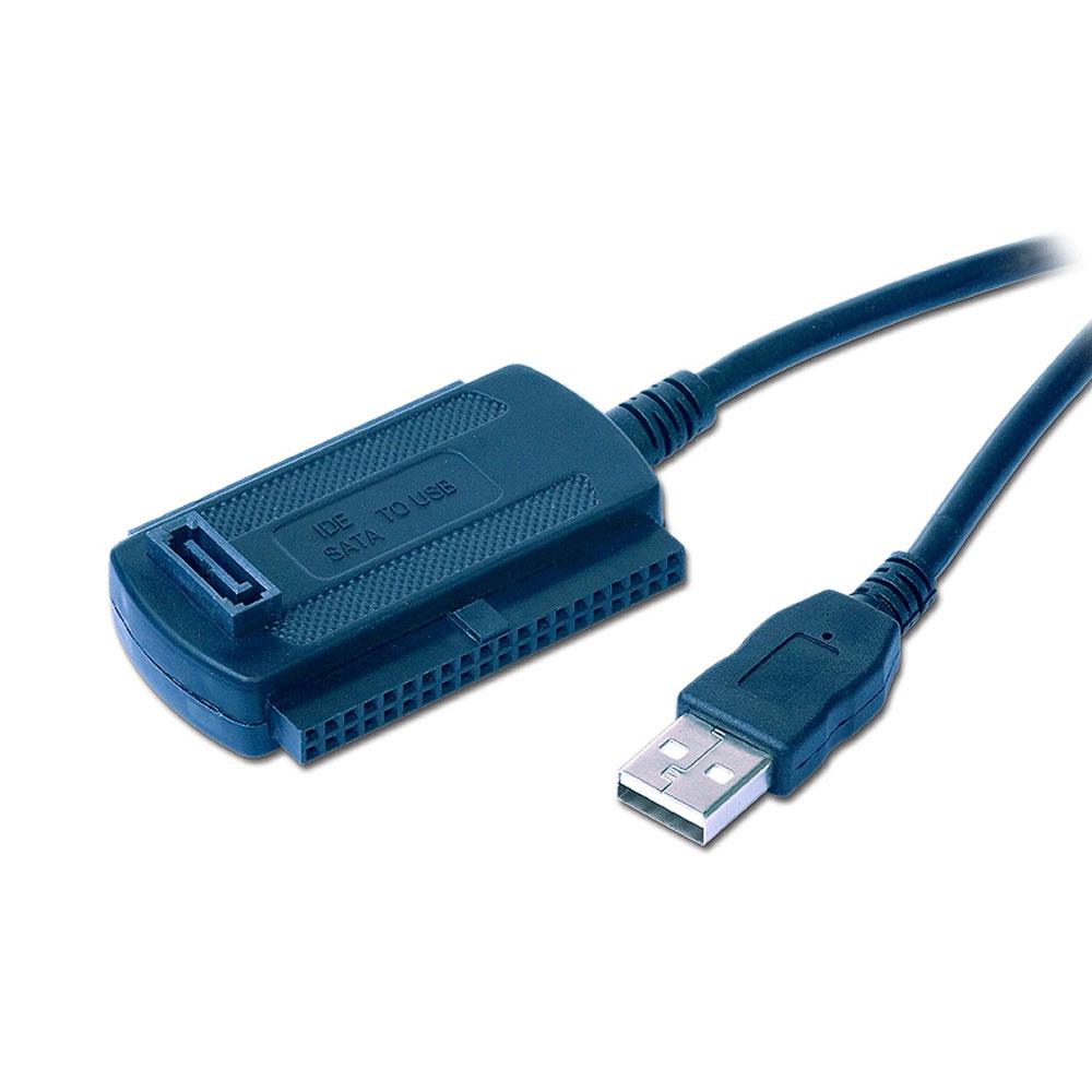 Cable adaptador USB 2.0 a HDD / IDE - SATA / Alimentado / Cablexpert / AUSI01