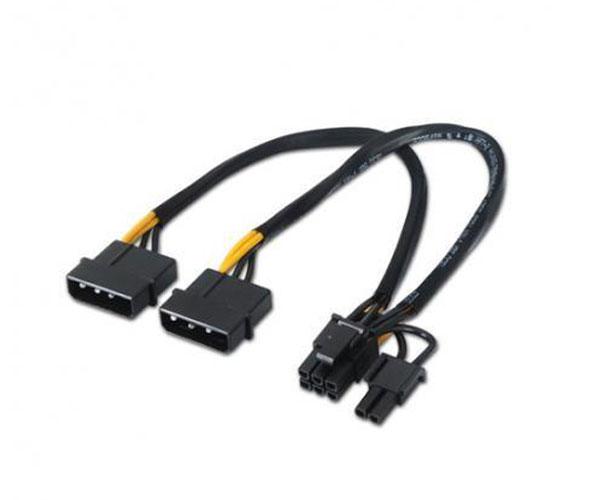 Cable molex gráfica 2x5.25 a  6+2 pin pci-e / 20cm / 10.19.1201 Nanocable