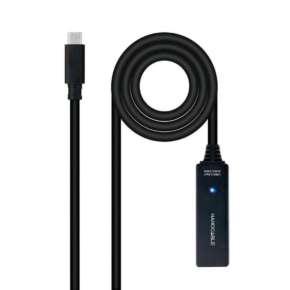 Cable USB amplificador activo USB 3.2 Gen.1  M/H / 5 metros / Nanocable  10.01.1311