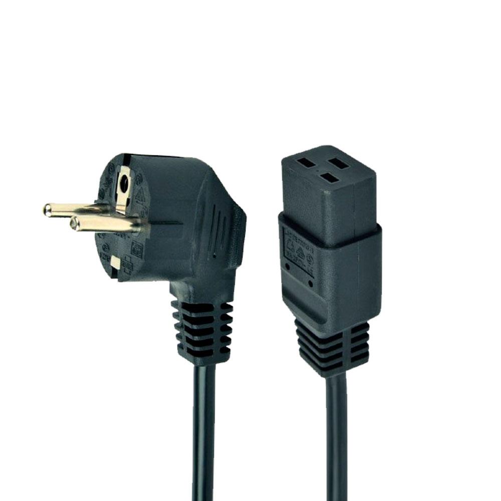 Cable alimentacion schuko a C19 / 1.8m / 16A / Cablexpert PC-186-C19