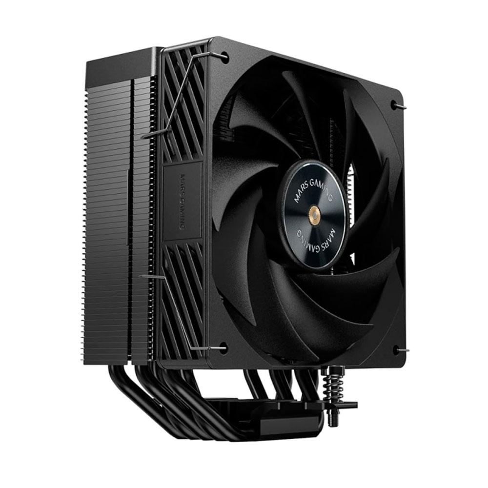 Ventilador CPU con disipador Mars Gaming MCPUX5 / 5 heatpipes / Fan 120mm / TDP 280W / Negro