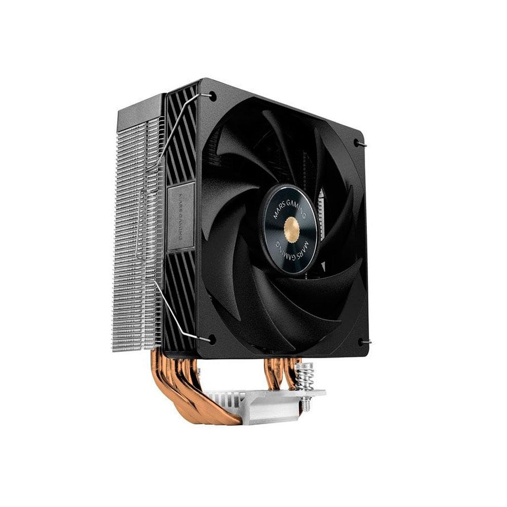 ÷ Ventilador con disipador de cpu mars gaming mcpux4 negro pwm si 120mm tdp 230w
