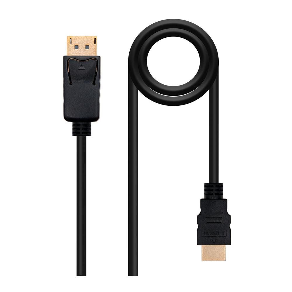 Cable Displayport a Hdmi M/M /  0,5 Metros / Negro / 10.15.4300