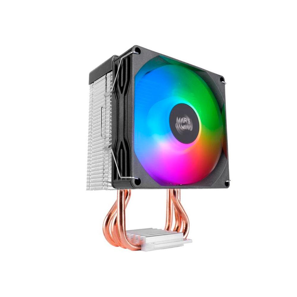 Ventilador CPU con disipador Mars Gaming MCPUX3 Negro / 3 heatpipes cobre / Fan 90mm / TDP 190W