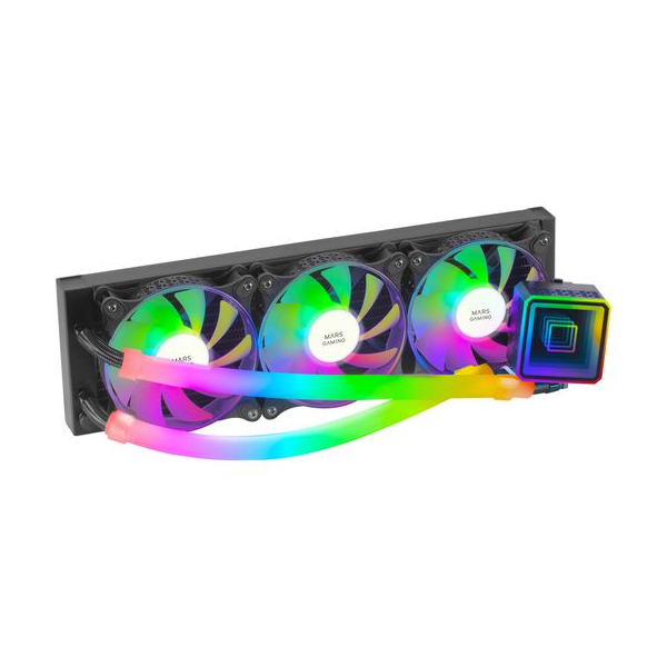 ÷ Sistema de refrigeracion liquida mars gaming ml-ultra360 black 3x12cm iluminacion argb (adressable)