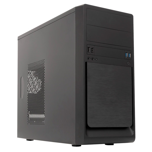 ÷ Caja microatx unykach matx uk6023 u3 color negro usb 2x2.0 2x3.0 incluye fuente de alimentacion