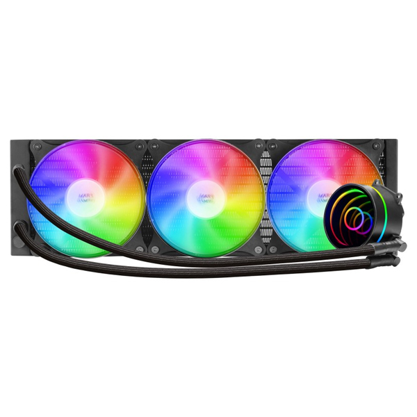÷ Sistema de refrigerancion liquida mars gaming ml-one360 black 3x(12x12) iluminacion frgb tpd 550w pa