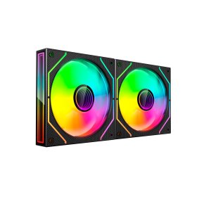 ÷ Kit 2xventilador interno argb mars gaming mf3dprox2 negro 120mm argb 360? pwm