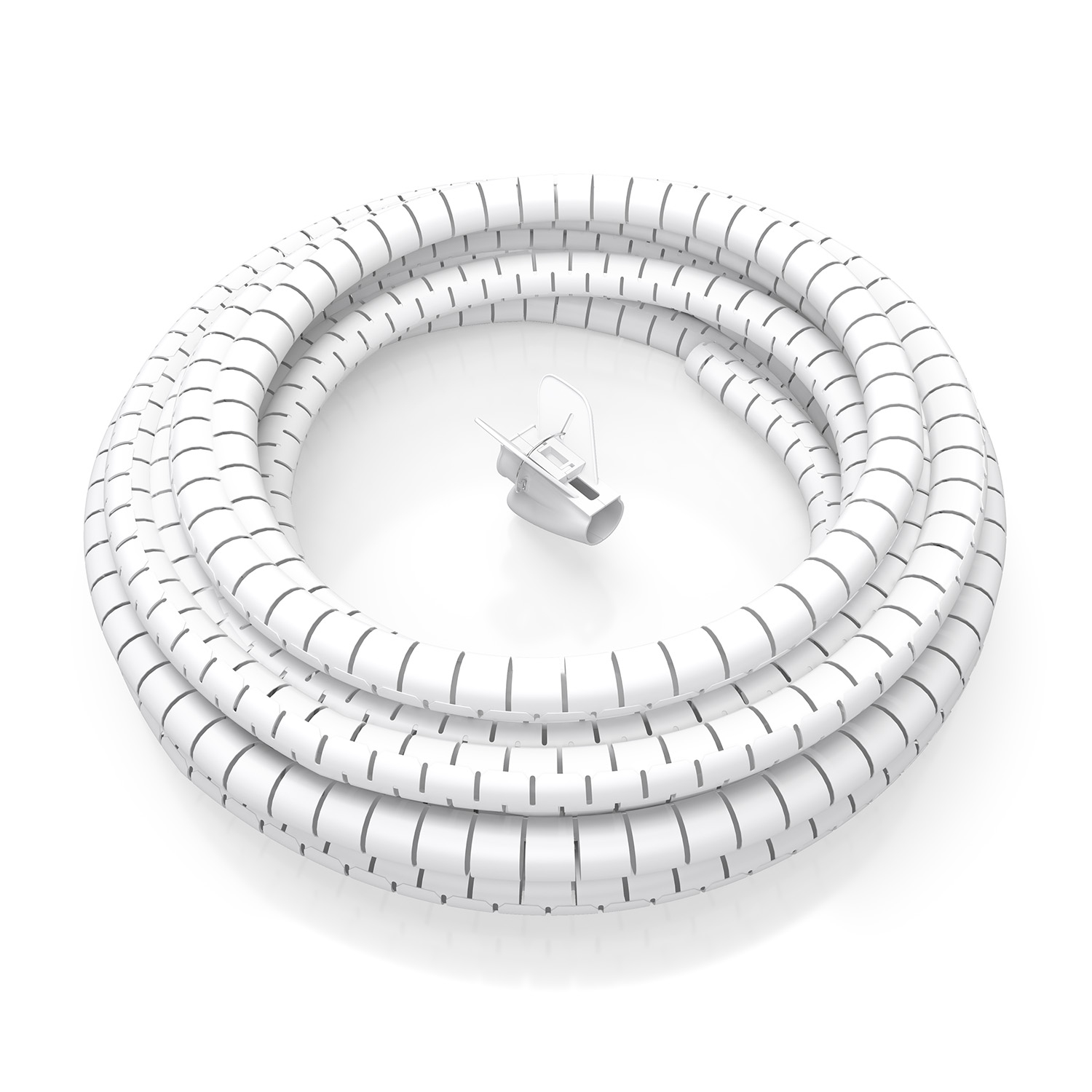 ÷ Aisens - organizador de cable en espiral 25mm, blanco, 3.0m