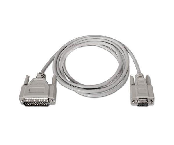 Cable serie null modem db9 hembra a db25 macho 1.8 m   10.14.0802