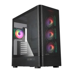 ÷ Caja atx abysm danube sava h500 ii air black 2x3.5\" 3x2.5\" 2xusb3.0 1xusb-c gpu 400mm