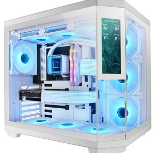 ÷ Caja atx mars gaming mc3tcorelcdw 3 cristal templado pantalla lcd 2x3.5 3x2.5 gpu 4