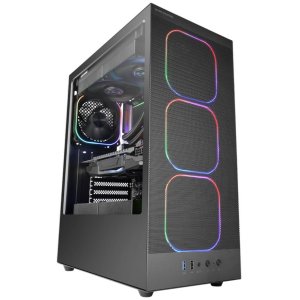 ÷ Caja atx mars gaming mcnebula lateral cristal templado frontal mesh gpu 302mm negro