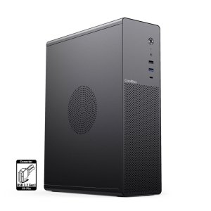 ÷ Caja microatx slim coolbox pct100-0 usb-c 3.2 gen1 full metal sin fuente+ 1vent 90mm